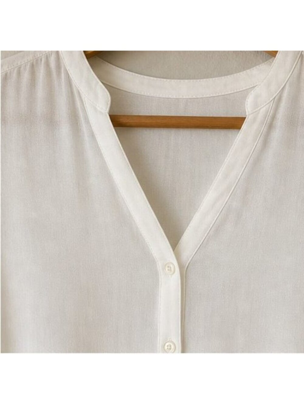 Ivory Ruffle Blouse - Picture 4 of 6